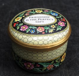 Halcyon Days Enamels Exclusive 'friendship Is The Perfect Gift' Trinket Box - England