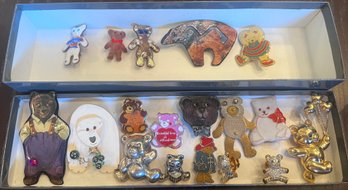 Bear Pin Lot- 18 Pieces