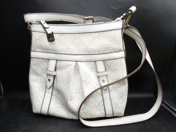 Nine West White Handbag With Carry Strap