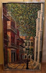 Carl Thorp Cityscape Oil Painting Framed