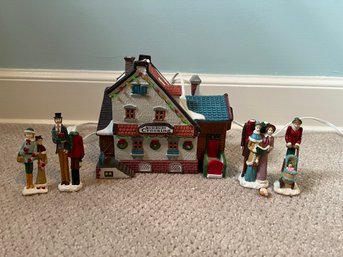 1994 Lemax Dickensvale Christmas Village Sudbury Crossing House W Christmas Village Figurines