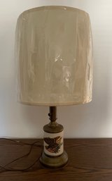 Lamp With Eagle And American Flag With Shade