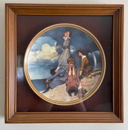 Edwin Knowles 'waiting On The Shore' By Norman Rockwell Plate # 3196S