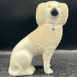 Straffordshire Pottery Poodle Made In England