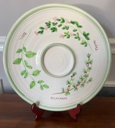 William Sonoma Italian Ceramic Herb Serving Plate