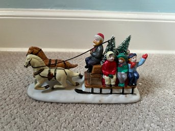 1993 Lemax Christmas Village Collection Country Sleigh Ride