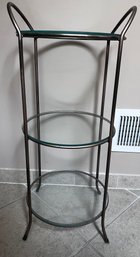 3 Tier Glass Circular Table