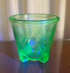 Uranium Green Glass Measuring Cup