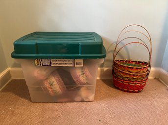 Assorted Lot Of Easter Decor