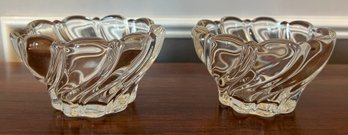 Mikasa Peppermint Clear Votive Candle Holders - 2 Pieces