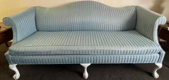 Blue Upholstered Sofa By Crystal Furniture Dist