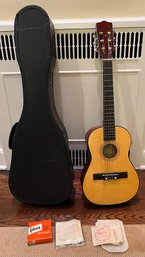 Childrens Acoustic Half Size Guitar With Case