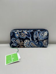 Vera Bradley Travel Organizer Blue Wallet With Tag