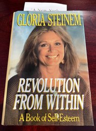 Gloria Steinem Autographed Book 'revolution From Within'