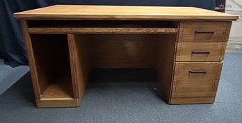 3 Drawer Wood Desk