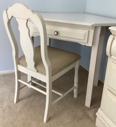 White Corner Desk With Chair