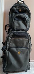 Timberland Cordura Upright Large Duffle Bag On Wheels & Timberland Back Pack