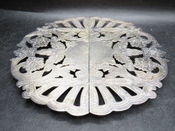 Wallace Silversmiths Silver Plated Footed Expanding Trivet #7332