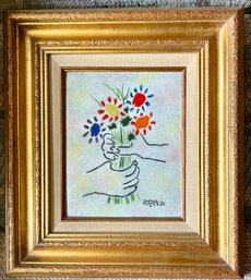 Pablo Picasso Print, Bouquet Of Peace, 21.4.1958