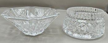 WMF Germany Crystal Bowl And Shannon Crystal Bowl, 2 Piece Lot