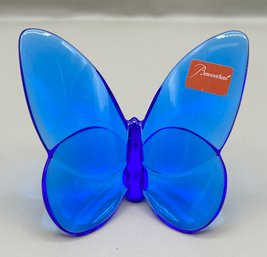 Baccarat Blue Crystal Lucky Butterfly