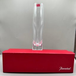 Baccarat Crystal Intangible Collection Bud Vase With Box