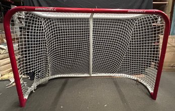 Winnwell 72 Hockey Net With 1 Lacrosse Stick And 4 Hockey Sticks