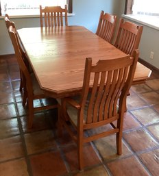 Dining Table With Leaf And 6 Chairs