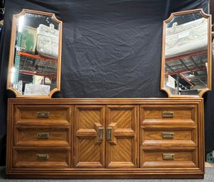 Thomasville 9 Drawer Dresser With 2 Mirrors