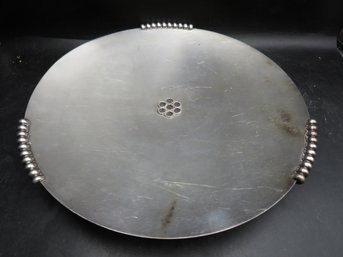 Round Footed Plate, Made In Israel