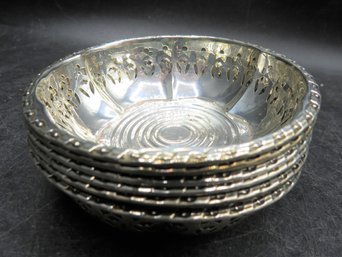 Sterling Silver Nut Dishes G.h. French Co.  - Set Of 6 2.97 Ozt Total Weight Of All 6 Bowls