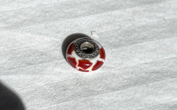 PANDORA South African Giraffe Print Murano Glass Charm Sterling Silver Retired - 790941