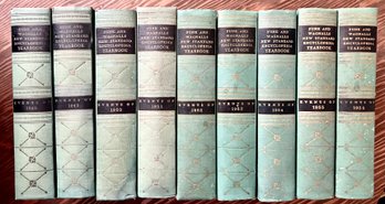 FUNK & WAGNALLS NEW STANDARD ENCYCLOPEDIA YEAR BOOK For 1948- 1956 Set Of 9