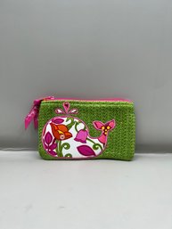 Vera Bradley Floral Whale Zipper Pouch