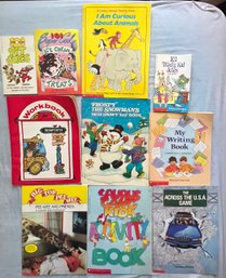 Assorted Lot Of Childrens Activity  Books  10 Piece Lot