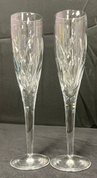 John Rocha Waterford Crystal Champagne Flutes, Lot Of 2
