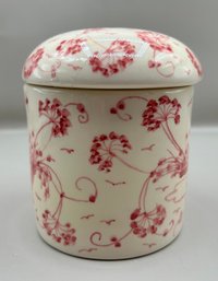 Signed Ceramic Lidded Jar