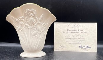 Lenox Certified Whispering Irises Vase