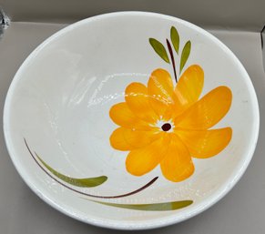 Maxim Daisy Glazed Hand Painted Serving Bowl, Made In Italy