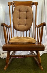 Nichols & Stone Co Old Pine Rocking Chair With Cushions