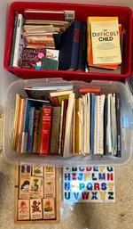 Assorted Teaching And Learning Books, 2 Bin Lot