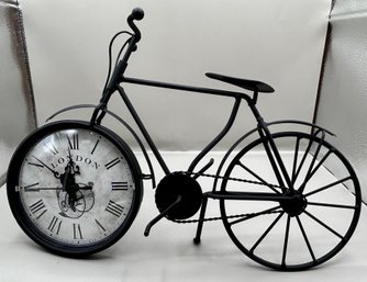 Retro London Metal Bicycle Clock