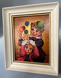 'clowns' By Lee Framed Print