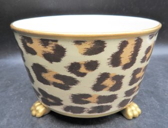 Leopard Print Claw Foot Bowl - Made In Italy