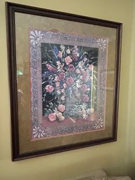 Floral Print Signed