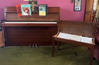 Yamaha Piano Model  M1AFX - Serial 2553455 With Bench And Sheet Music