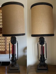 Gothic Style Three Setting Table Lamps - 2 Pieces