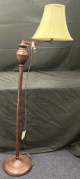 Rustic Bronze Swing Arm Floor Lamp