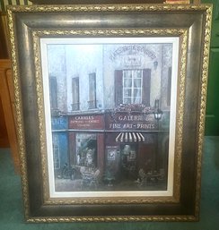 Village Charm Large Framed Wall Art Signed Ruane Manning SC