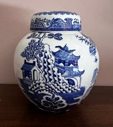 Masons England Blue & White Ginger Jar